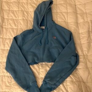 Champion Sky Blue Cropped Sweatshirt